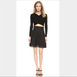 New With Tags - Club Monaco Ilumina high waisted skirt in black. Size is 0
